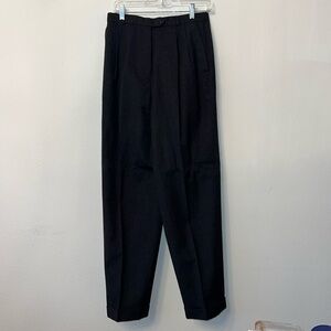 Charcoal gray Talbots medium weight, wool pants. 100% wool, polyester lined